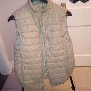Eddie Bauer Beige Quilted Vest
